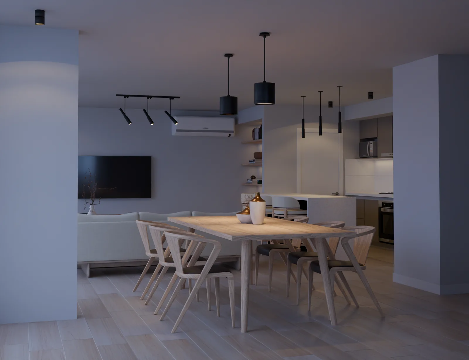 Comedor integrado a la cocina